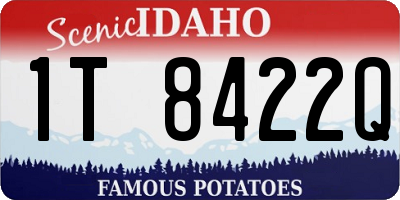 ID license plate 1T8422Q