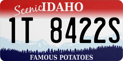 ID license plate 1T8422S