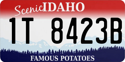 ID license plate 1T8423B