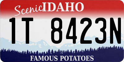 ID license plate 1T8423N