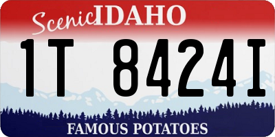 ID license plate 1T8424I