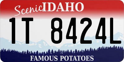 ID license plate 1T8424L