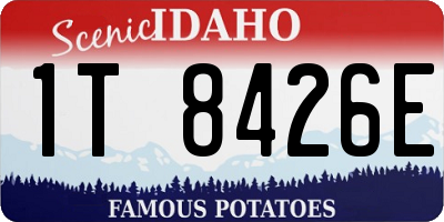 ID license plate 1T8426E