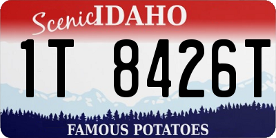 ID license plate 1T8426T