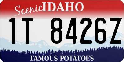 ID license plate 1T8426Z