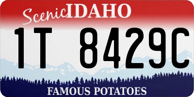 ID license plate 1T8429C