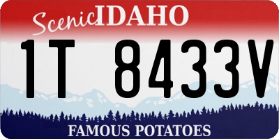 ID license plate 1T8433V