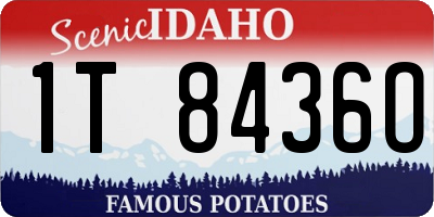 ID license plate 1T8436O