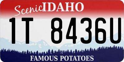 ID license plate 1T8436U