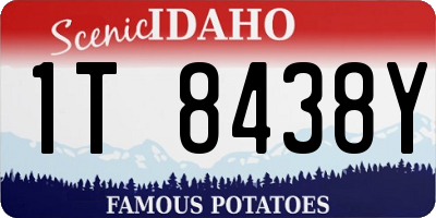 ID license plate 1T8438Y
