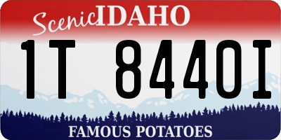 ID license plate 1T8440I