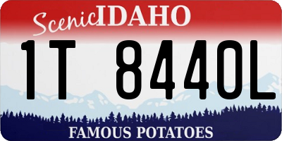 ID license plate 1T8440L