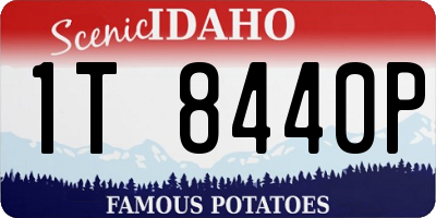 ID license plate 1T8440P