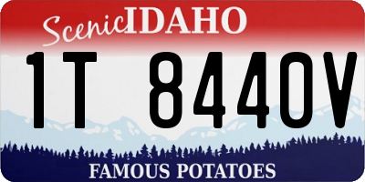 ID license plate 1T8440V
