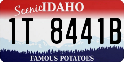ID license plate 1T8441B