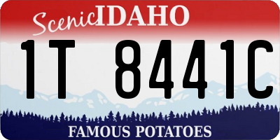 ID license plate 1T8441C