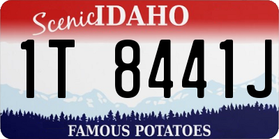 ID license plate 1T8441J