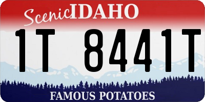 ID license plate 1T8441T
