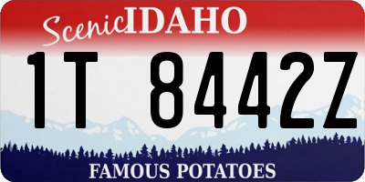 ID license plate 1T8442Z