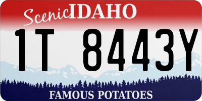 ID license plate 1T8443Y