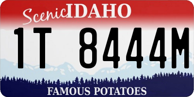 ID license plate 1T8444M