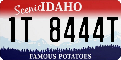 ID license plate 1T8444T