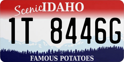 ID license plate 1T8446G
