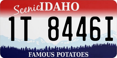ID license plate 1T8446I