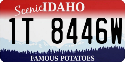 ID license plate 1T8446W