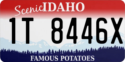 ID license plate 1T8446X