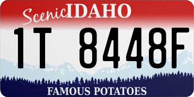 ID license plate 1T8448F