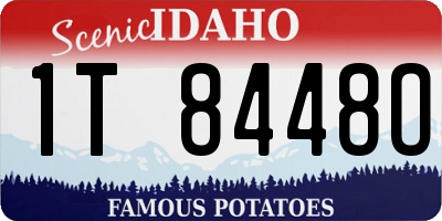 ID license plate 1T8448O