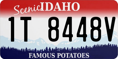 ID license plate 1T8448V
