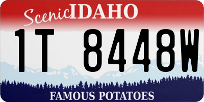 ID license plate 1T8448W