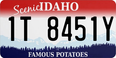ID license plate 1T8451Y