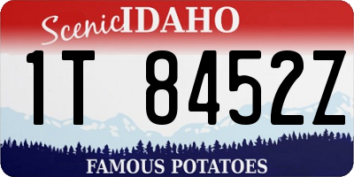 ID license plate 1T8452Z