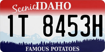 ID license plate 1T8453H