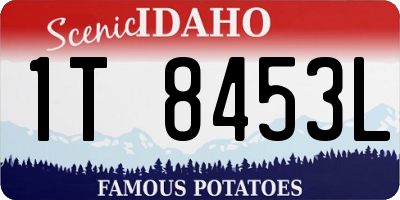 ID license plate 1T8453L