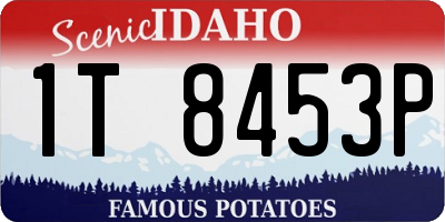ID license plate 1T8453P