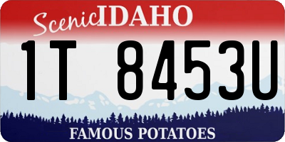 ID license plate 1T8453U