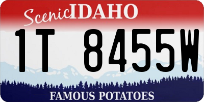 ID license plate 1T8455W