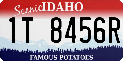ID license plate 1T8456R