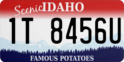 ID license plate 1T8456U