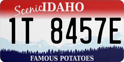 ID license plate 1T8457E