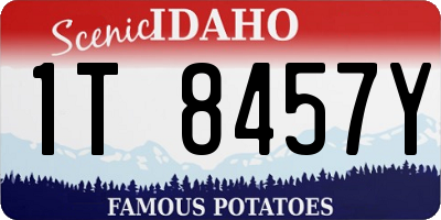 ID license plate 1T8457Y