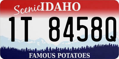 ID license plate 1T8458Q
