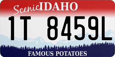 ID license plate 1T8459L
