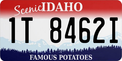 ID license plate 1T8462I
