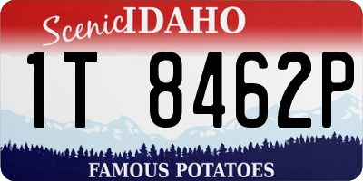 ID license plate 1T8462P