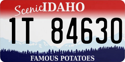 ID license plate 1T8463O